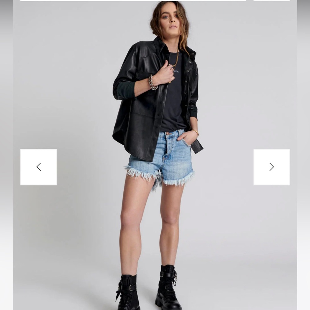 One Teaspoon Outlaws Grunge Button Fly shorts